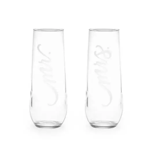 Hortense B. Hewitt Co. Mr & Mrs Stemless Champagne Flute {1}