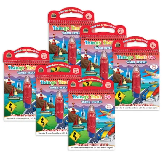Teacher Created Resources Things That Go Water Reveal Book Set, 6ct. {1}