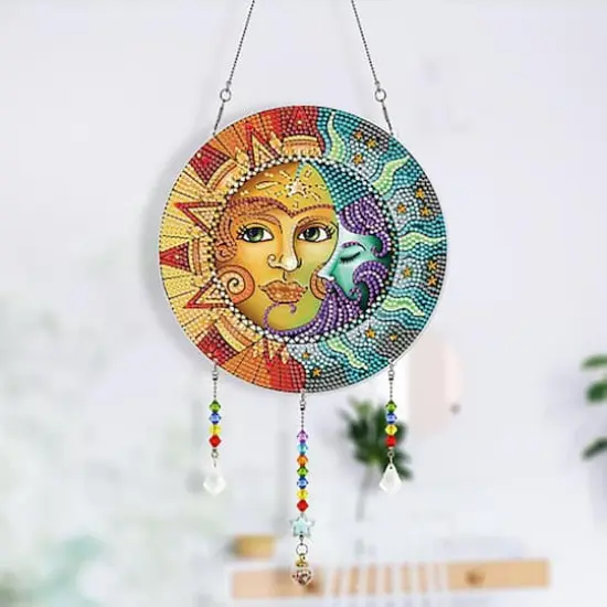 Sparkly Selections Sun and Moon Wall Hanger Diamond Painting {1}
