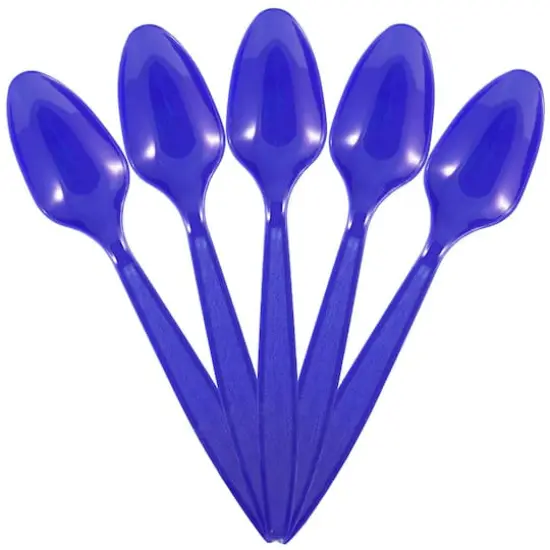 JAM Paper Plastic Spoons, 100ct. Royal Blue {3}