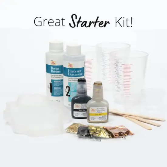 Mod Podge&reg; Black & Gold Do-It-Yourself Geode Coaster Kit {4}