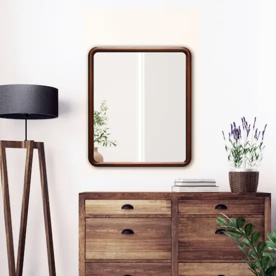 18" x 21" Rounded Corner Wood Decorative Mirror by Ashland&reg; {3}