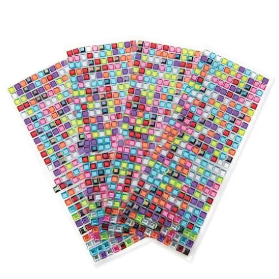 Color Splash!&reg; Adhesive Square Gems, 8mm, 1144ct. {1}