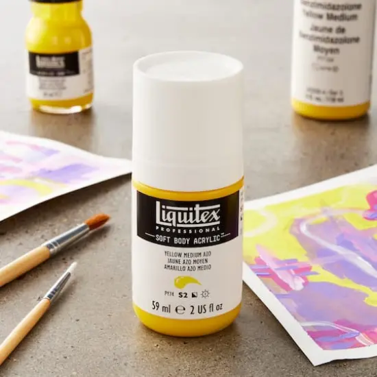 Liquitex&reg; Professional Soft Body Acrylic Bottle, 2oz. Yellow Medium Azo {3}