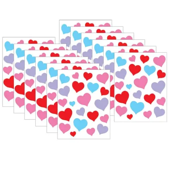 Teacher Created Resources Charming Hearts Stickers, 12 Packs of 120 {1}