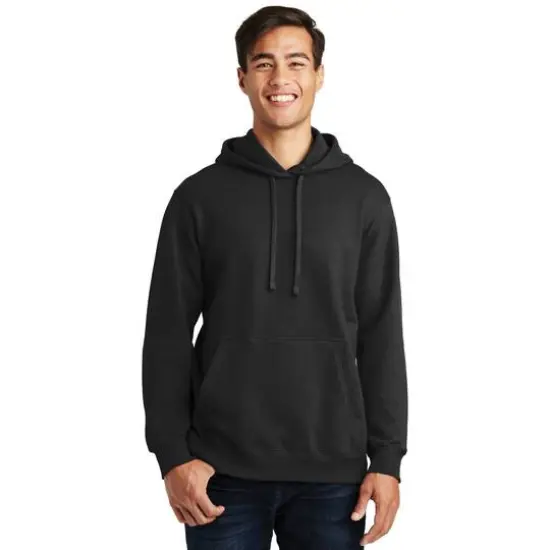 Port & Company&reg; Fan Favorite&trade; Fleece Pullover Hooded Sweatshirt Jet Black {4}