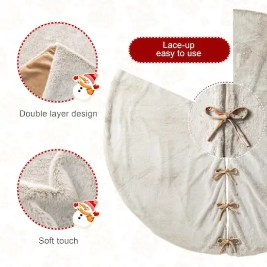 7.5ft. Pre-Lit Slim Fir Christmas Tree Kit with Ornaments, Tree Skirt & Santa Figurine {9}