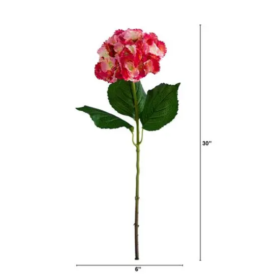 30" Pink Hydrangea Flower Stems, 3ct. {9}