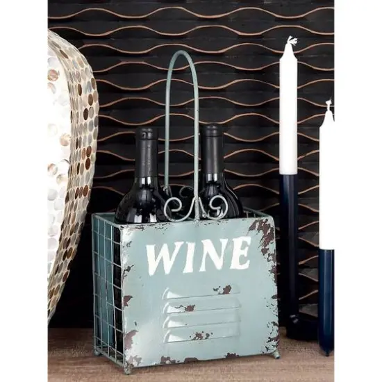 15" Metal Vintage Wine Holder Set {15}