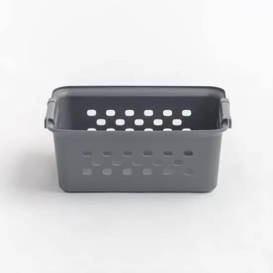 IRIS Gray 7qt. Small Organizer Storage Basket {5}