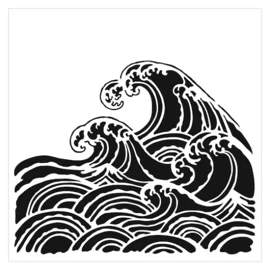 The Crafter's Workshop Wave Stencil {1}