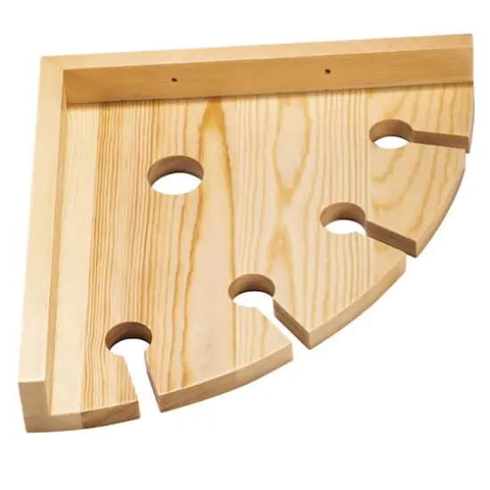 Wood Wall Mounted Wine Rack Holder {1}