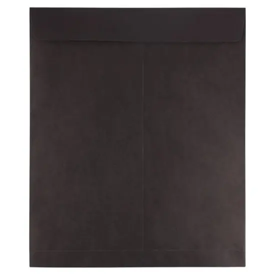 JAM Paper 15" x 18" Smooth Black Open End Catalog Envelopes, 125ct. {1}