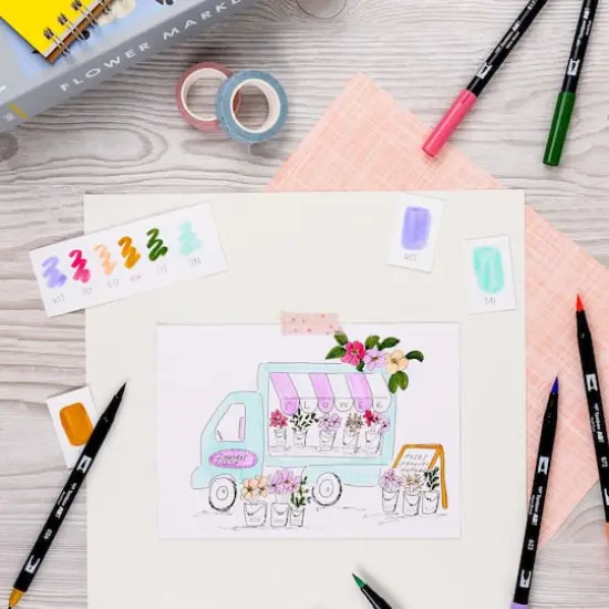 Tombow Teatime Dual Brush Pen Set {11}