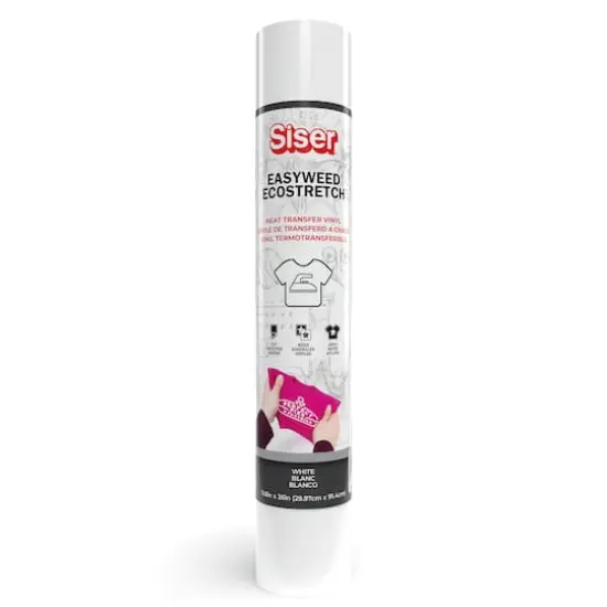 Siser&reg; EasyWeed&reg; EcoStretch&trade; Heat Transfer Vinyl, 36" White {1}