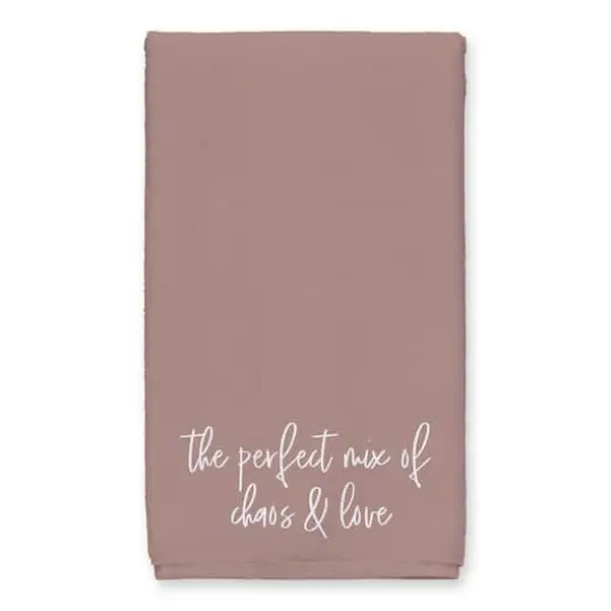 Chaos & Love Tea Towel Set Maroon {3}