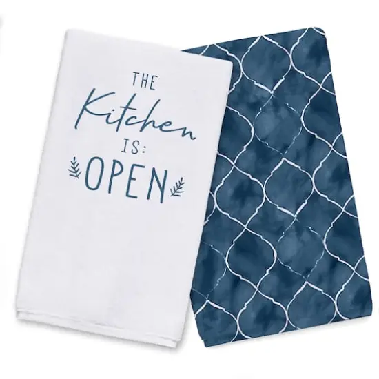 The Kitchen is Open Hand Towel Set {1}