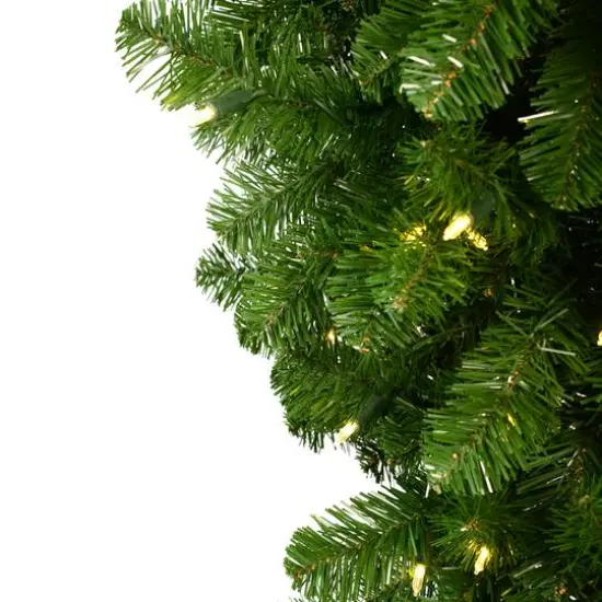 6ft. Pre-Lit American Upside Down Artificial Christmas Tree, Warm White Dura-Lit&reg; LED Lights {3}