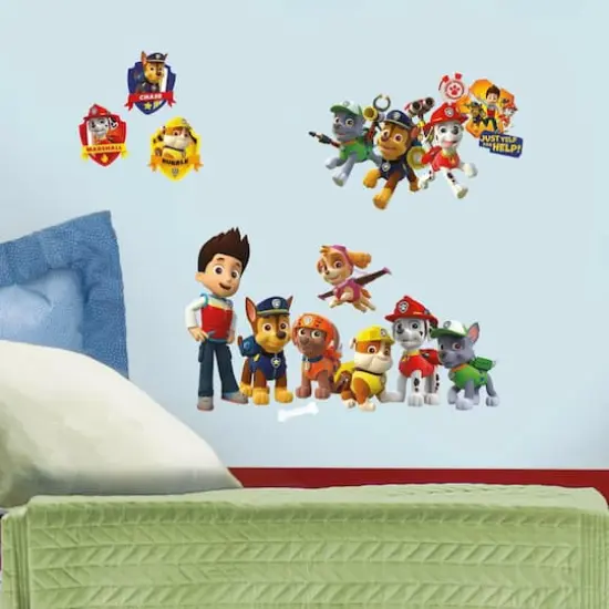 RoomMates Paw Patrol Peel & Stick Wall Decals {4}