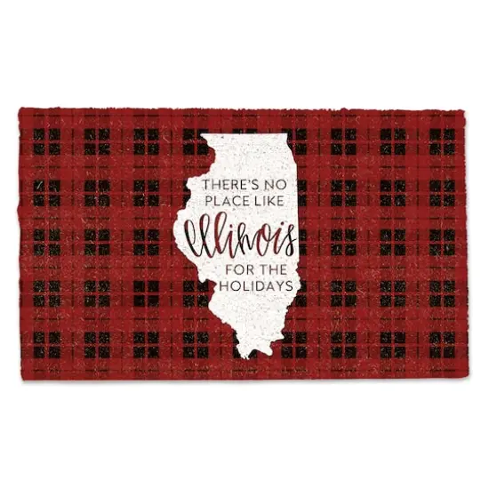 Illinois For the Holidays Doormat {1}