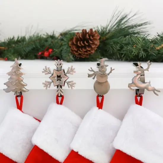 Original MantleClip&reg; Oil-Rubbed Bronze Assorted Holiday Icons Stocking Holders, 4ct. {3}