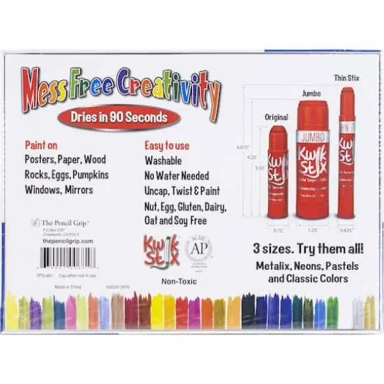 Kwik Stix&trade; 30 Color Tempera Washable Paint Set {4}