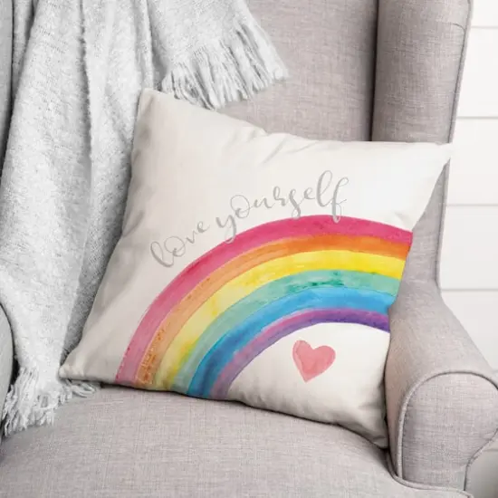 Love Yourself 16" x 16" Throw Pillow {3}