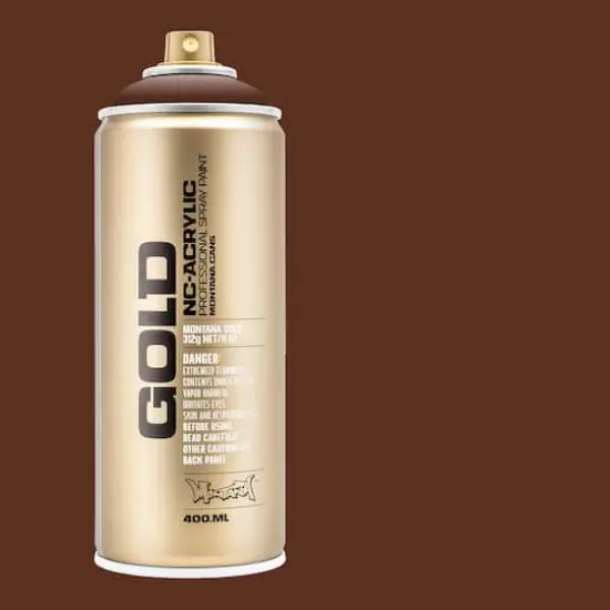 Montana&trade; Cans GOLD Shock Color Spray Paint, 400mL S8010 Shock Brown {4}