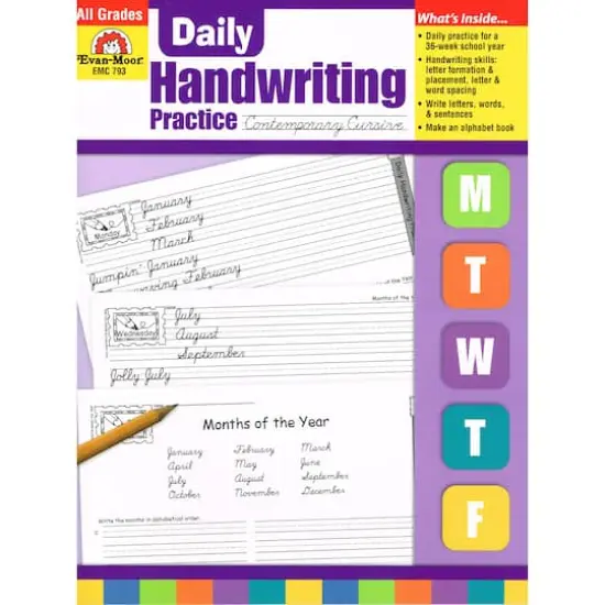 Evan-Moor&reg; Contemporary Cursive Daily Handwriting Practice Book {1}