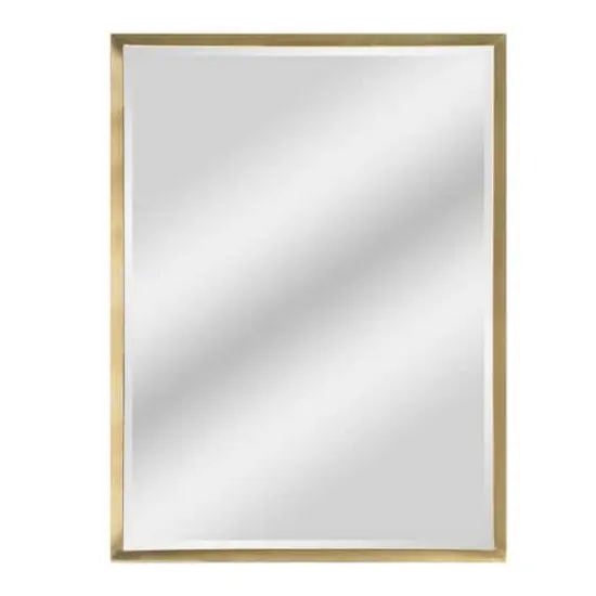 Head West Classic Gold Metal Framed Wall Mirror - 40" x 30" {9}