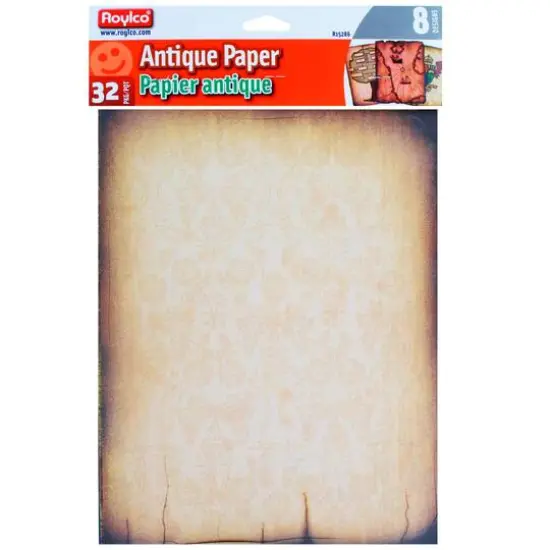 Roylco&reg; 8.5" x 11" Antique Paper, 2 Packs of 32 Sheets {10}