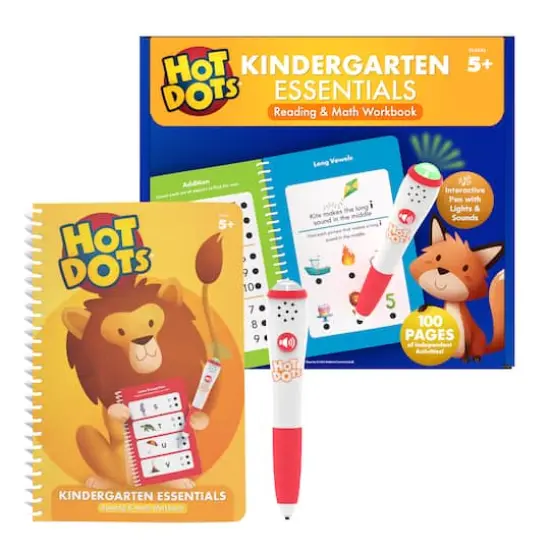 Educational Insights Hot Dots Kindergarten Essentials Reading & Math Workbook {1}
