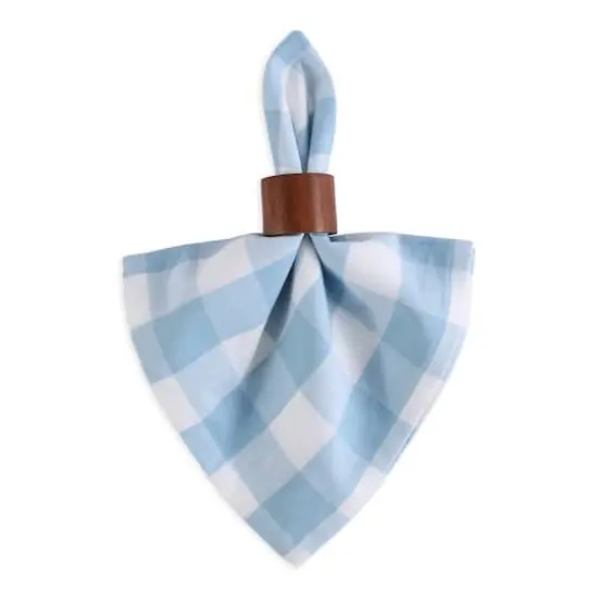 DII&reg; Buffalo Check Oversized Napkin, 6ct. Light Blue/White {4}