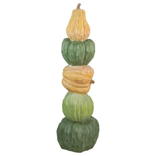42.5" Five Tiered Stacked Pumpkins Thanksgiving D&eacute;cor {5}