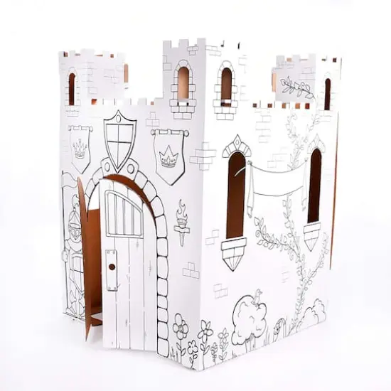 Easy Playhouse Fairy Tale Castle Cardboard Playhouse {4}