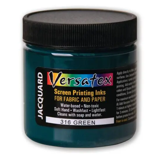 Jacquard Versatex Screen Printing Ink, 4oz. 316 Green {1}