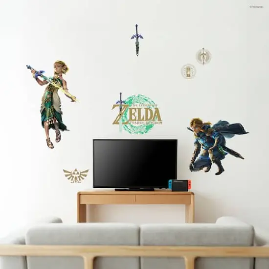 RoomMates The Legend of Zelda&trade;: Tears of the Kingdom Zelda & Link Wall Decals {3}