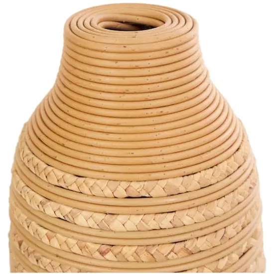 24" Light Brown Seagrass Handmade Vase {5}