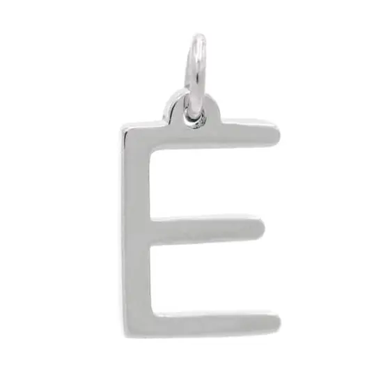 Sterling Silver Alphabet Charm by Bead Landing&trade; E {1}