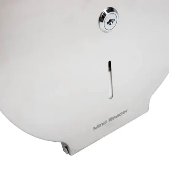 Mind Reader Commercial Wall Mounted Stainless Steel Toilet Roll Dispenser {6}