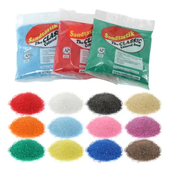 Sandtastik&reg; Classic Colored Sand Assortment 1, 12ct. {4}