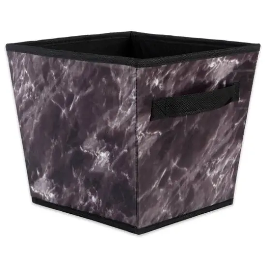 DII&reg; Small Black Marble Trapezoid Laundry Bin Set, 3ct. {5}