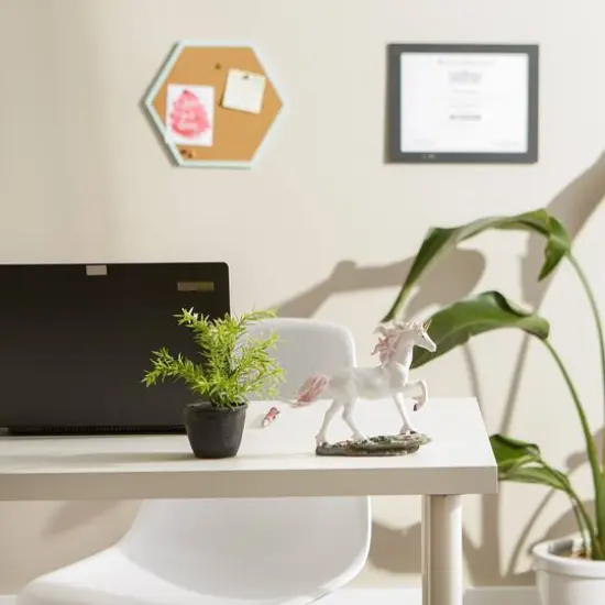 Unicorn Running Through Crystals Figurine 8" x 2.25" x 6.37" {5}