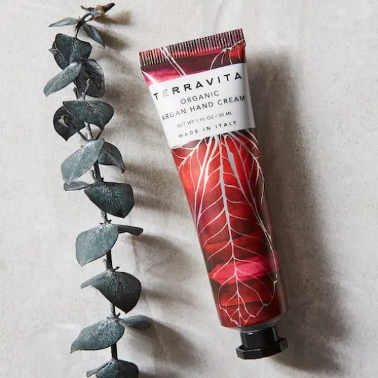 European Soaps Terravita Organic Hand Cream, 30mL Argan {5}