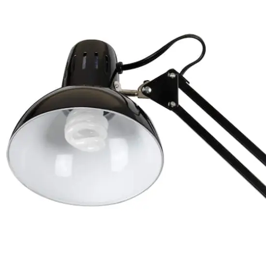 Studio Designs Black Metal Swing Arm Clamp Lamp {4}