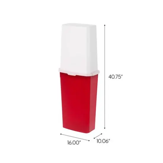 IRIS&reg; 40" Holiday Red & White Wrapping Paper Storage Boxes, 2ct. {5}