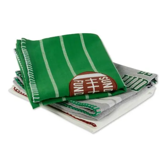 DII&reg; Sunday Football Dishtowels Set {4}