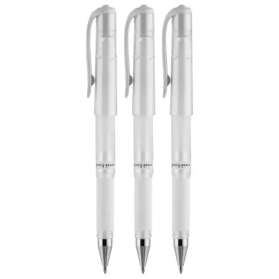 uniball&trade; GEL IMPACT 1mm White Gel Pens, 3ct. {4}