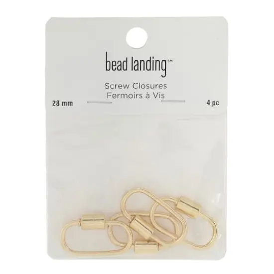 Carabiner Screw Closures by Bead Landing&trade; Gold {4}