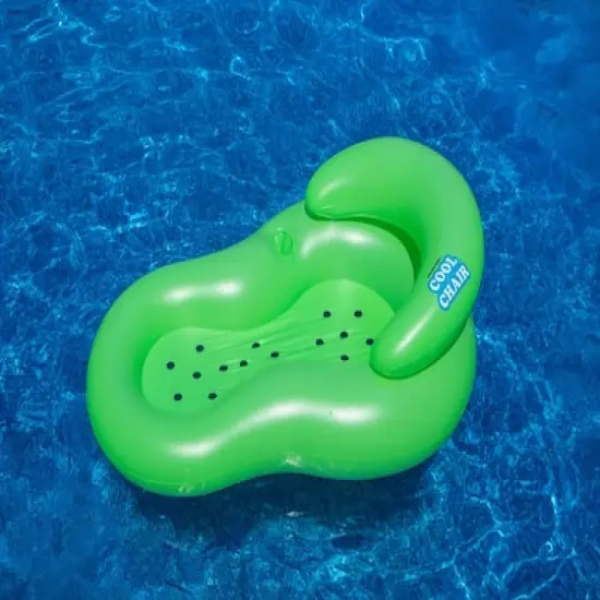 Swimline 62.5" Inflatable Green Cool Chair Pool Lounger {3}